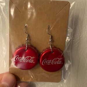 Coca cola earrings